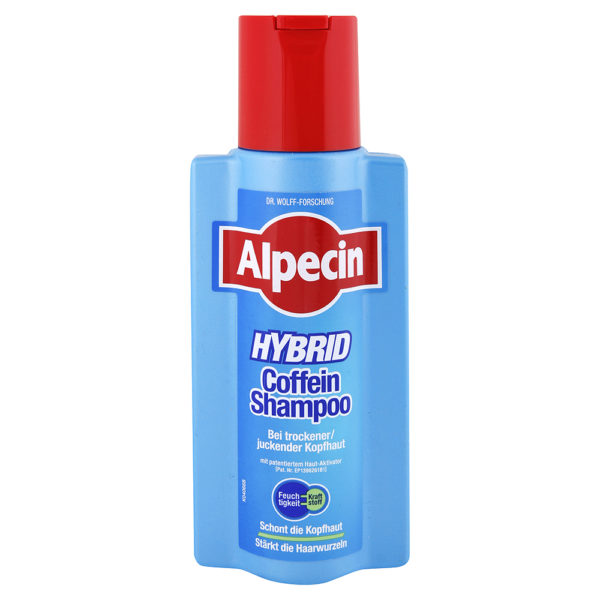 Alpecin Hybrid kofeínový šampón na rast vlasov pre mužov 250 ml