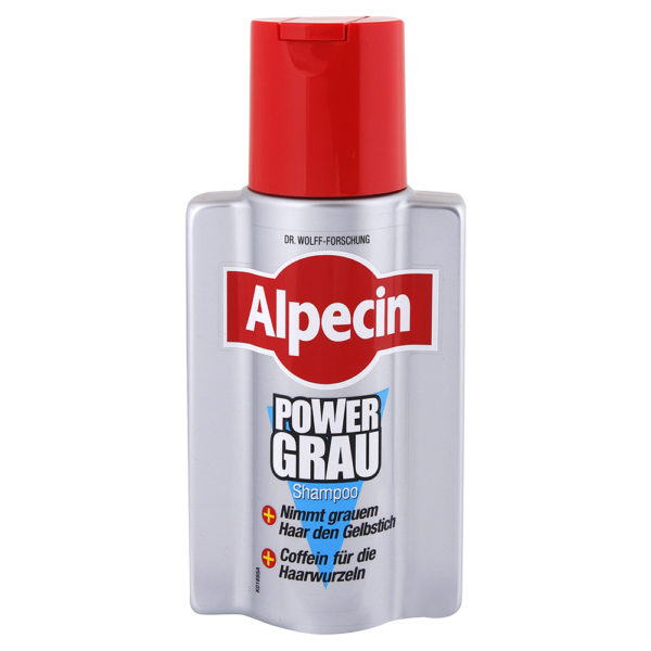 Alpecin PowerGrau šampón proti vypadávaniu vlasov pre mužov na sivé vlasy 200 ml