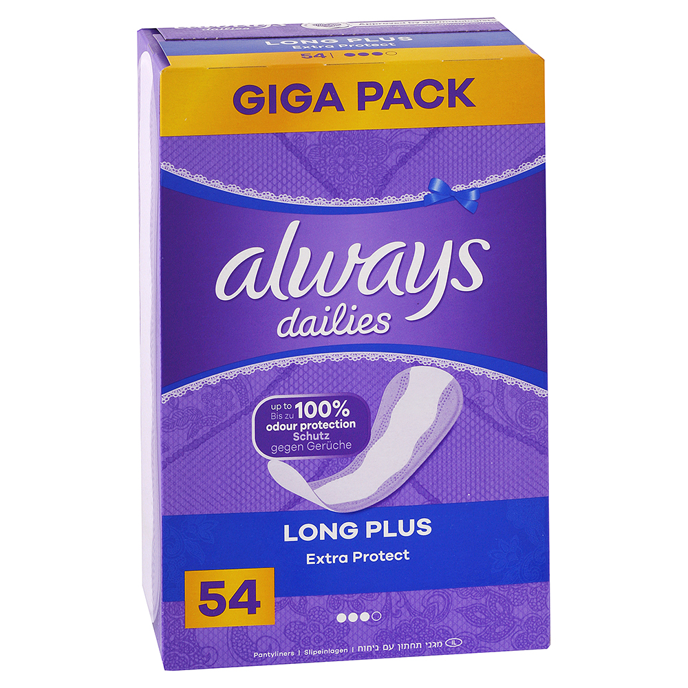 Always Dailies intímky Extra Protect Long Plus
