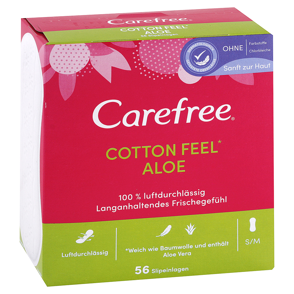 Carefree intímky Cotton Feel Aloe Vera 56 ks