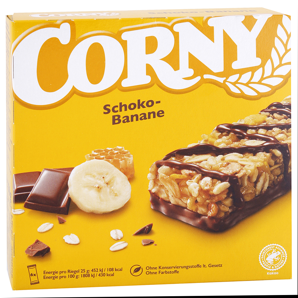 Corny müsli tyčinka Čokoláda - banán 6 ks