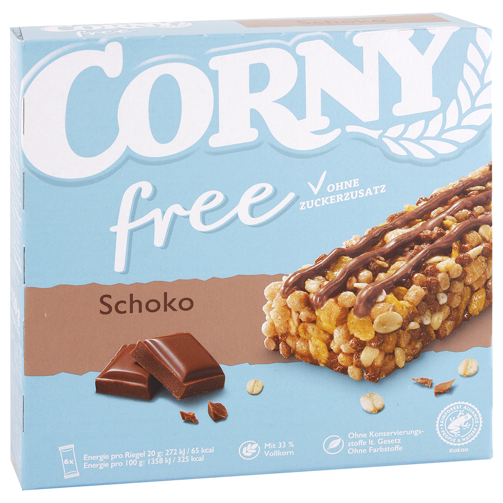 Corny müsli tyčinka Čokoláda Free 6 ks