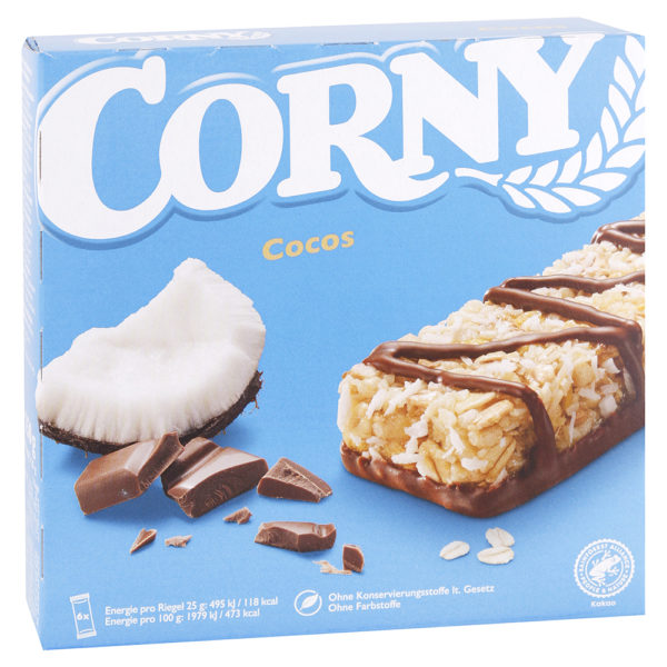 Corny müsli tyčinka Kokos 6 ks