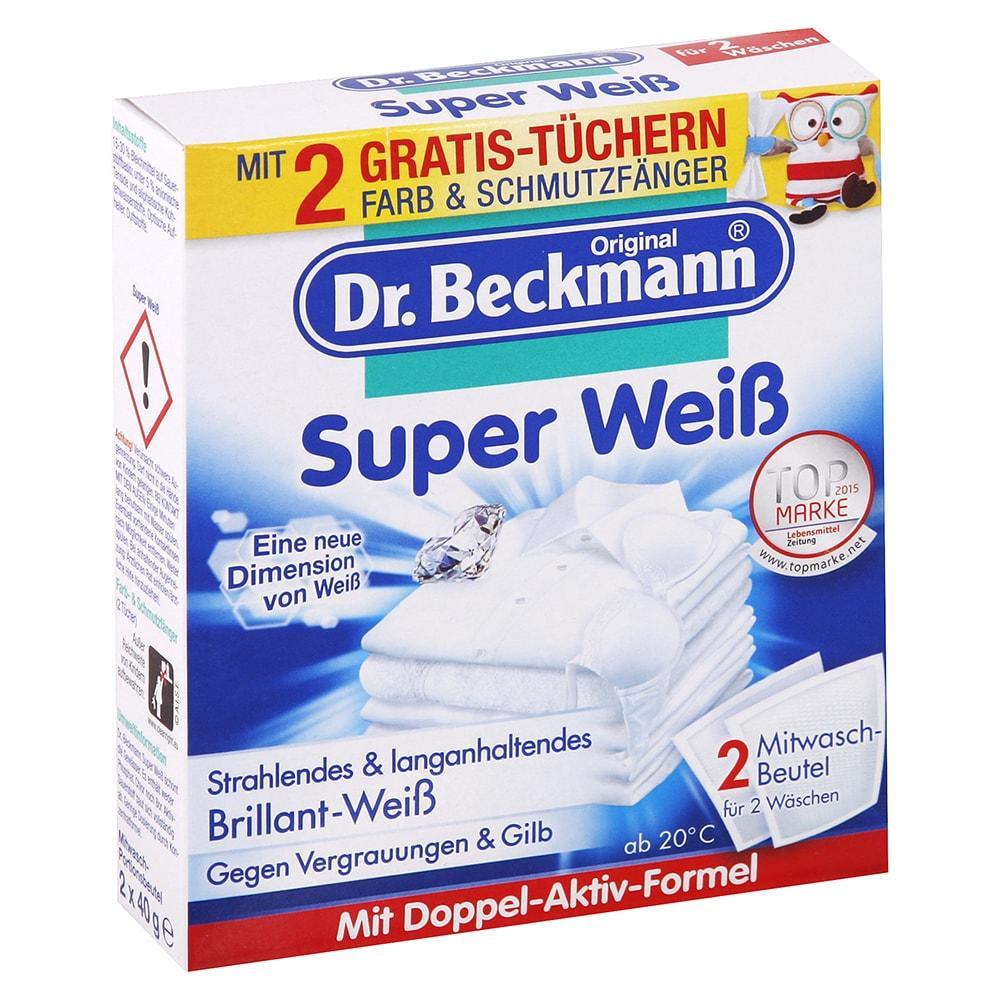 Dr. Beckmann vrecká na pranie Super biela 2 ks