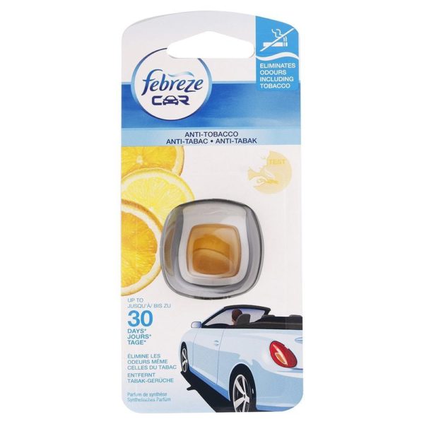 Febreze osviežovač vzduchu do auta Anti-tabak s citrónom 2 ml