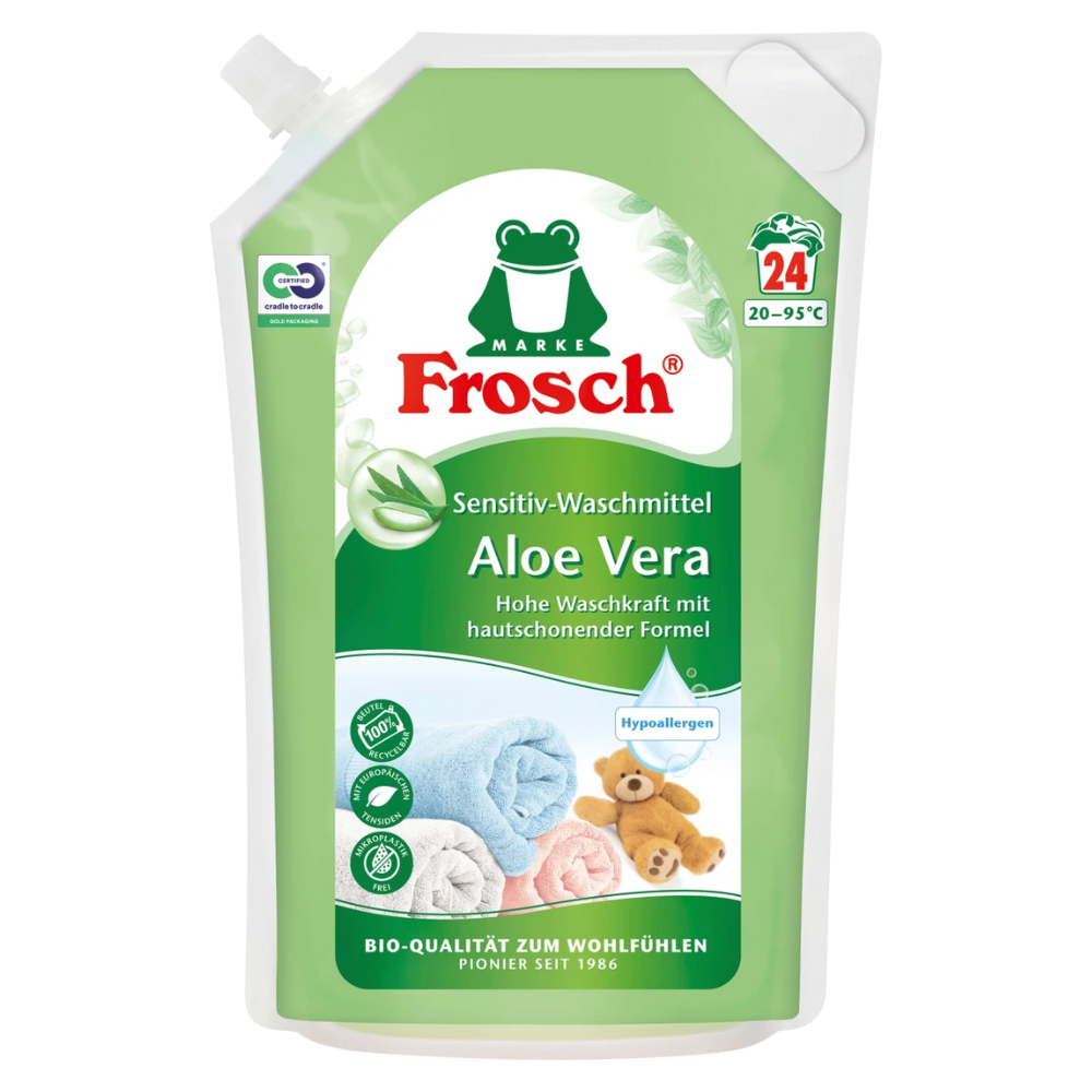 Frosch Eko gél na pranie pre citlivú pokožku Aloe Vera 1