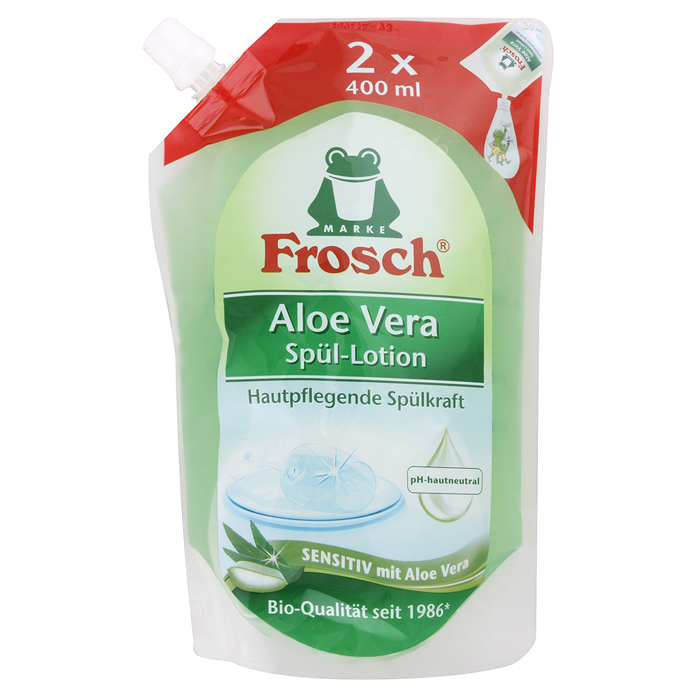 Frosch Eko prostriedok na umývanie riadu náhradná náplň Aloe Vera 800 ml