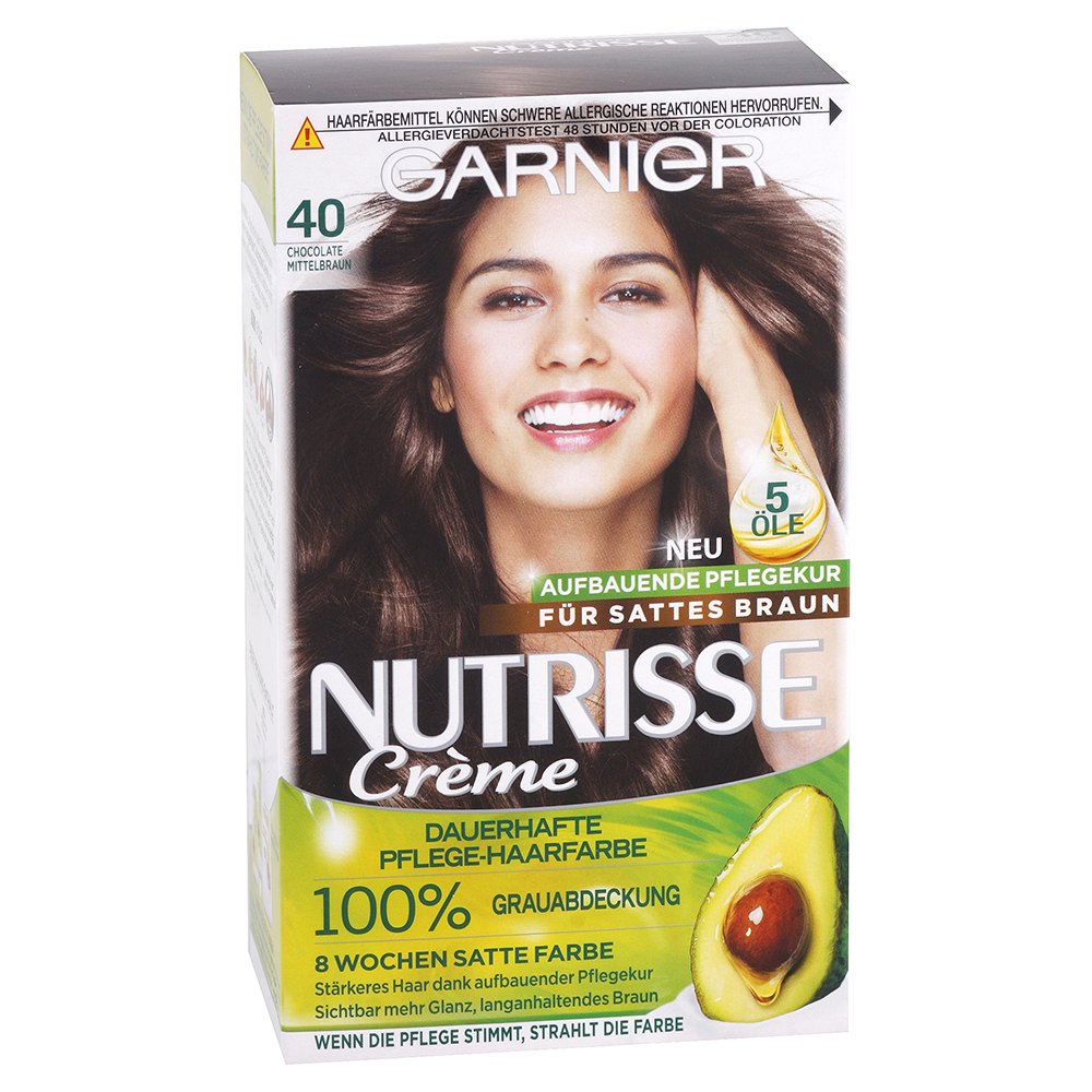 Garnier Nutrisse krémová permanentná farba na vlasy 40 Čokoládová stredne hnedá
