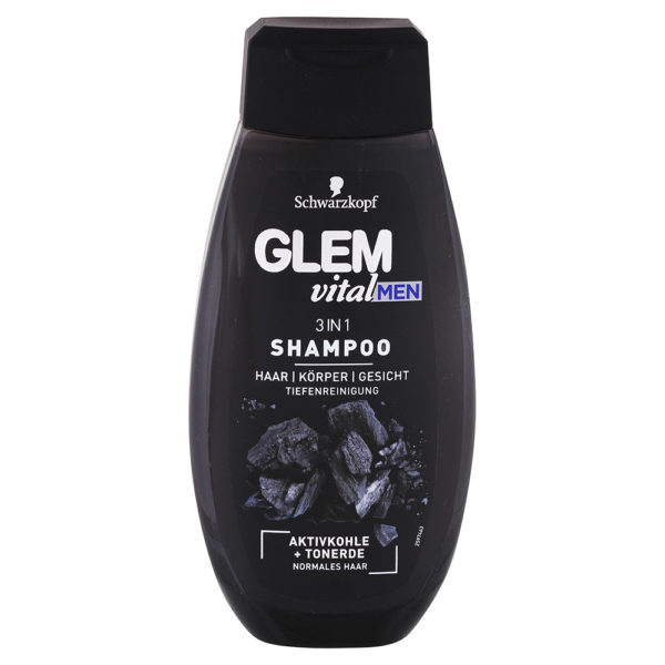 Glem Vital Men pánsky šampón na normálne vlasy 3v1 350 ml
