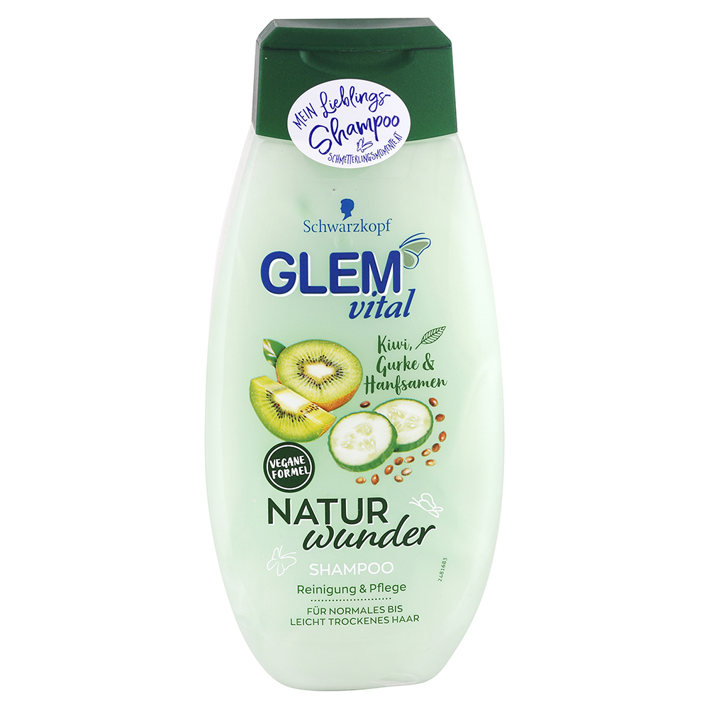 Glem Vital Natur Wunder šampón pre normálne až suché vlasy kiwi