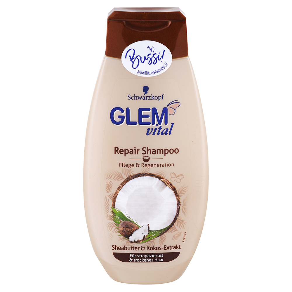 Glem Vital Repair šampón na suché vlasy s bambuckým maslom a kokosom 350 ml