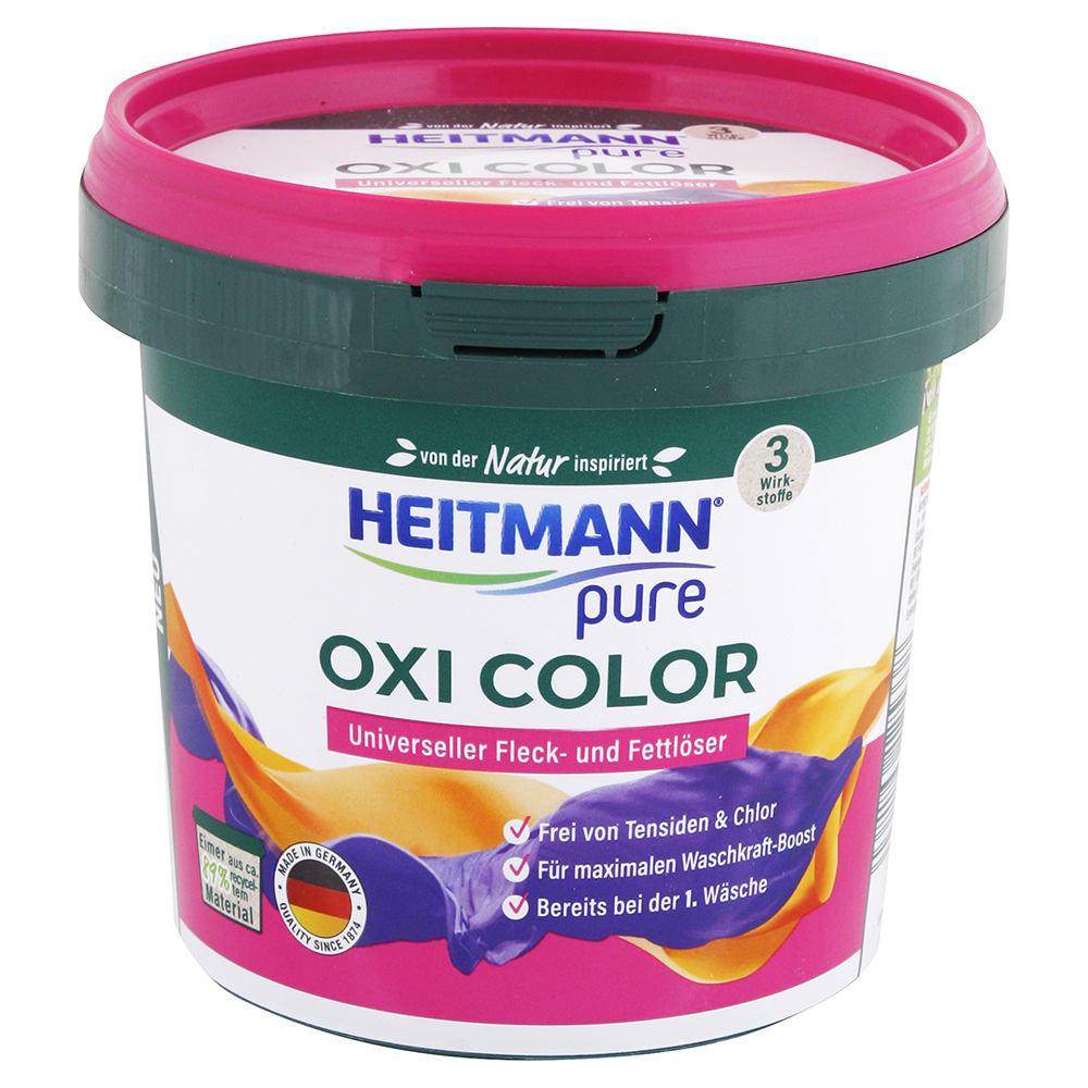 Heitmann Oxi Color odstraňovač škvŕn a mastnoty na farebnú bielizeň 500 g