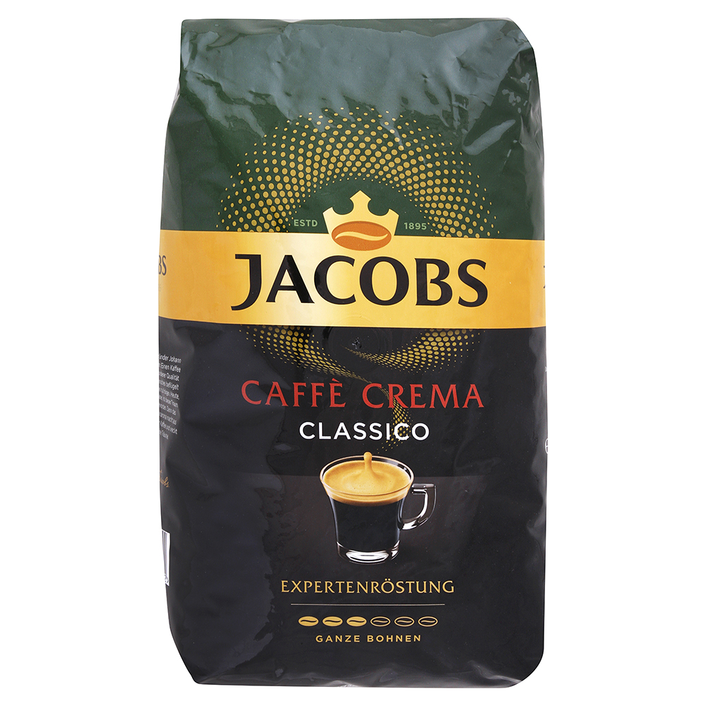 Jacobs zrnková káva Caffe Crema Classico 1 kg