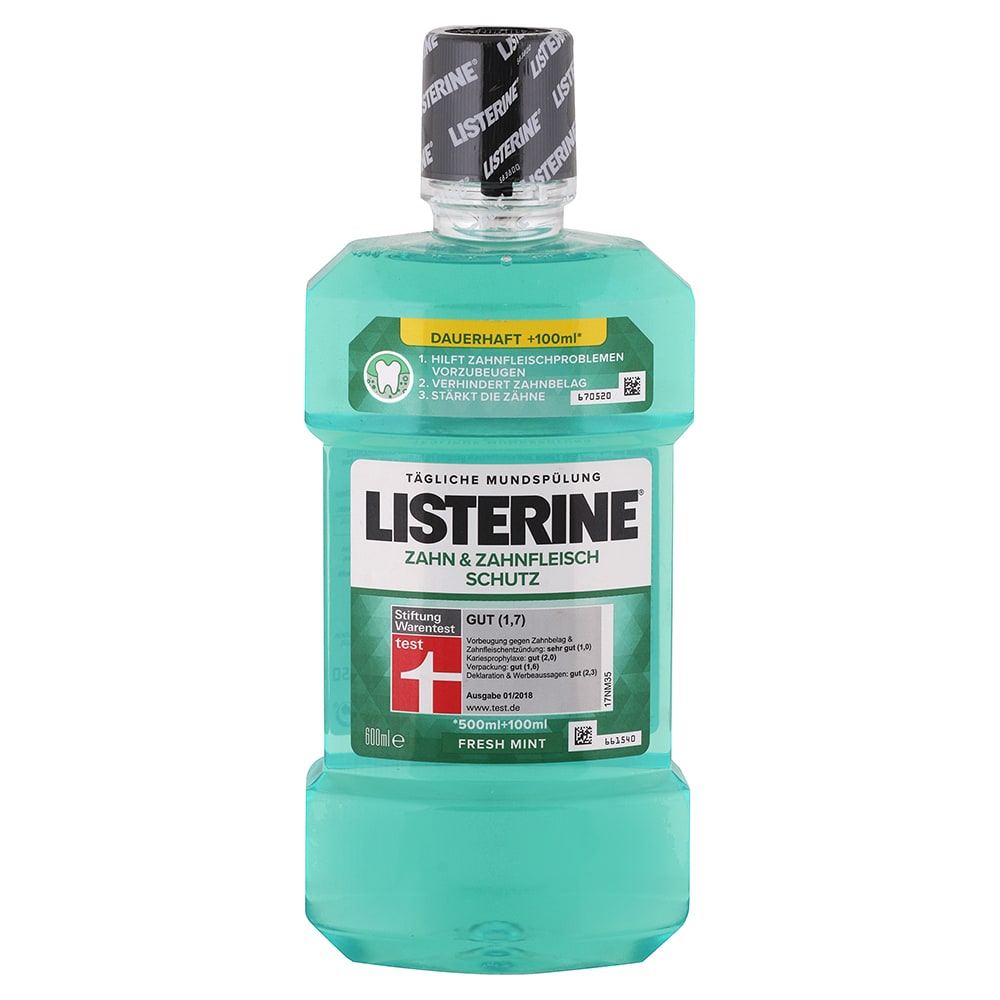 Listerine ústna voda Fresh mint 500 ml