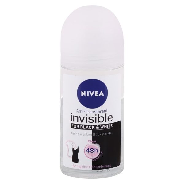 Nivea guľôčkový antiperspirant Invisible for Black & White Clear 50 ml
