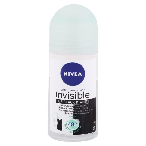 Nivea guľôčkový antitranspirant Invisible for Black & White Fresh 50 ml