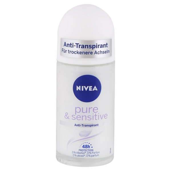 Nivea guľôčkový antitranspirant Pure & Sensitive 50 ml