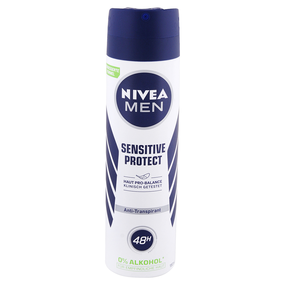 Nivea men sprejový antiperspirant pre mužov Sensitive Protect deodorant 150 ml