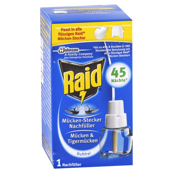 Raid náhradná náplň do elektrické odpudzovača proti komárom 45 nocí