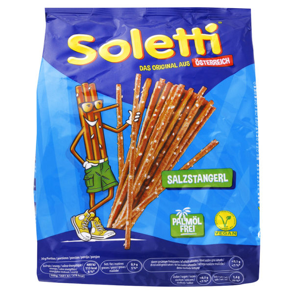 Soletti slané rakúske praclíkové tyčinky Vegan 250 g