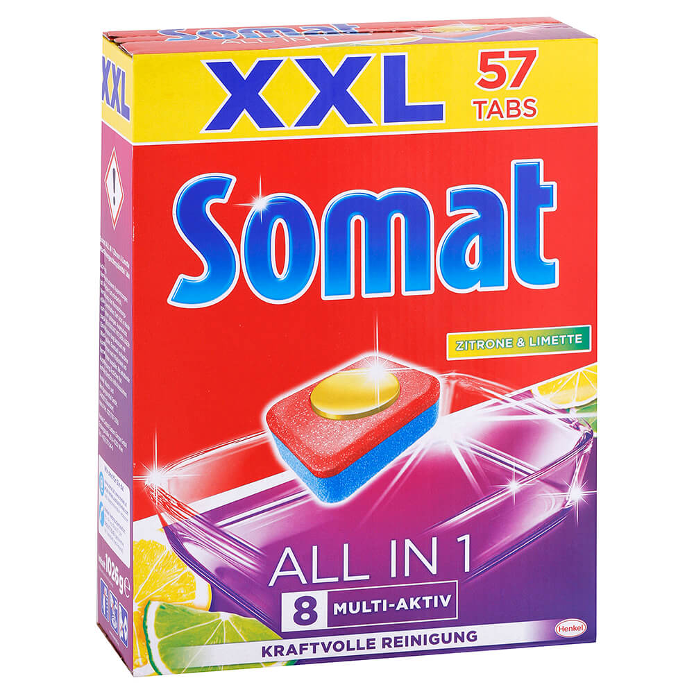 SOMAT All in 1 tablety do umývačky riadu Citrón a limetka 57 ks