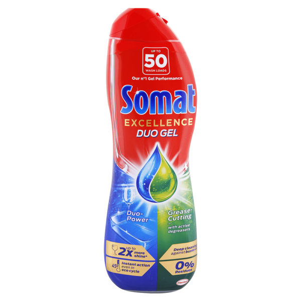 Somat Excellence Duo Gel do umývačky riadu proti mastnote 50 umytí