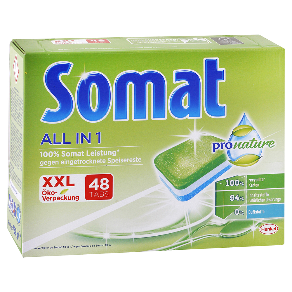 Somat ProNature All in 1 tablety do umývačky riadu 48 ks