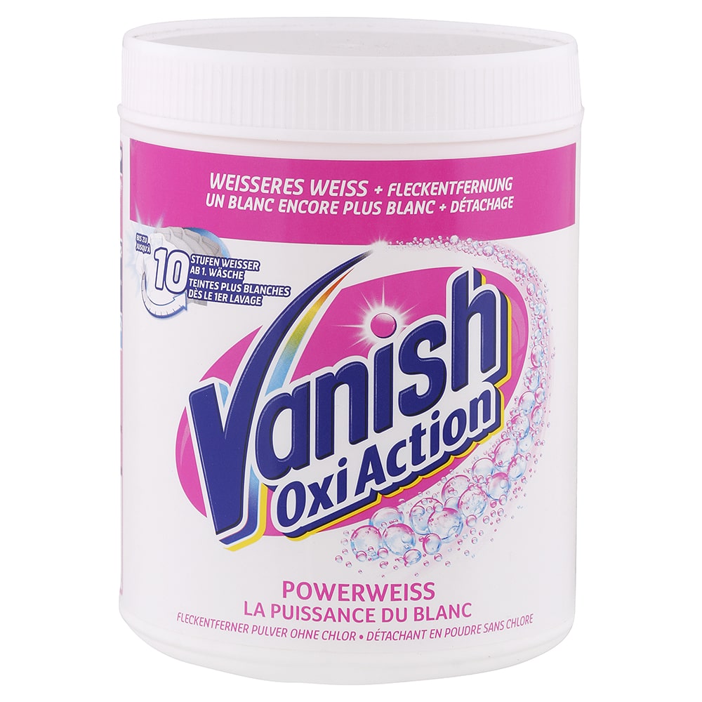 Vanish Oxi Action práškový odstraňovač škvŕn na biele prádlo 1