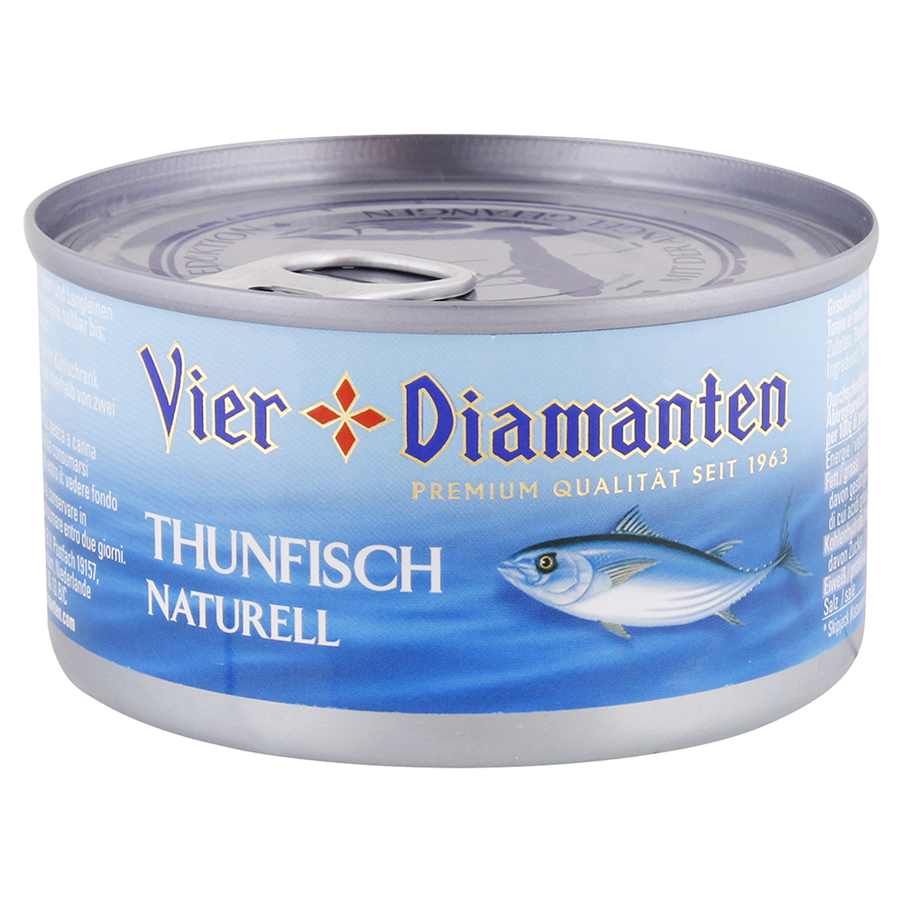 Vier Diamanten Natur tuniak v slnečnicovom oleji 195 g
