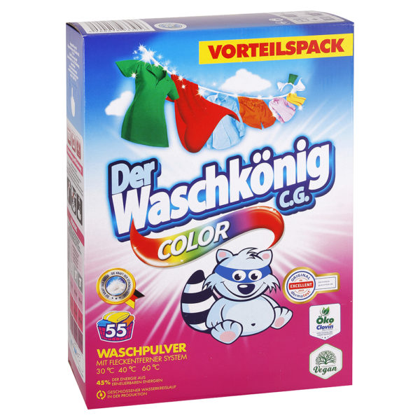 Waschkönig Color prací prášok na farebné prádlo 3