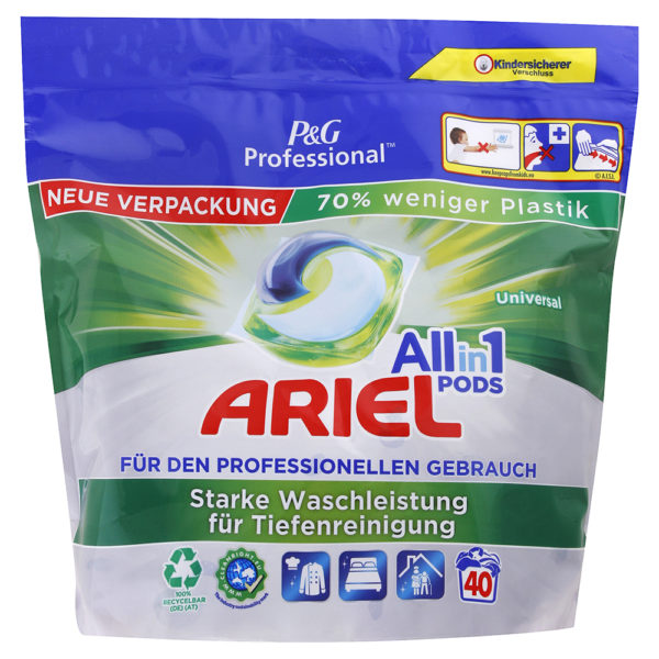 Ariel Pods All in 1 univerzálne kapsule na pranie 40 ks