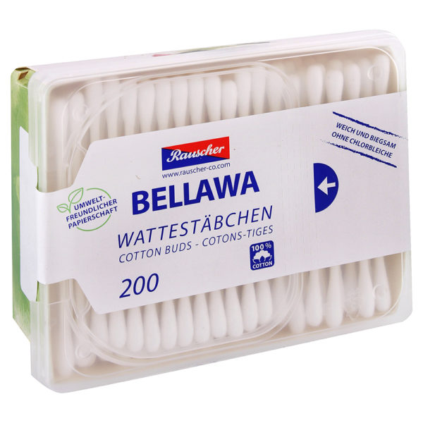 Bellawa vatové tyčinky do uší v dóze 200 ks