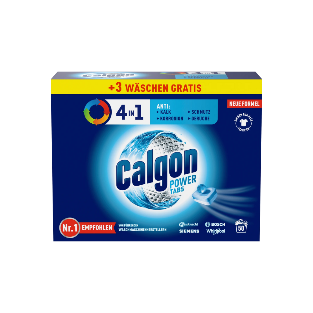 Calgon čistiace tablety do práčky 4v1 50 ks