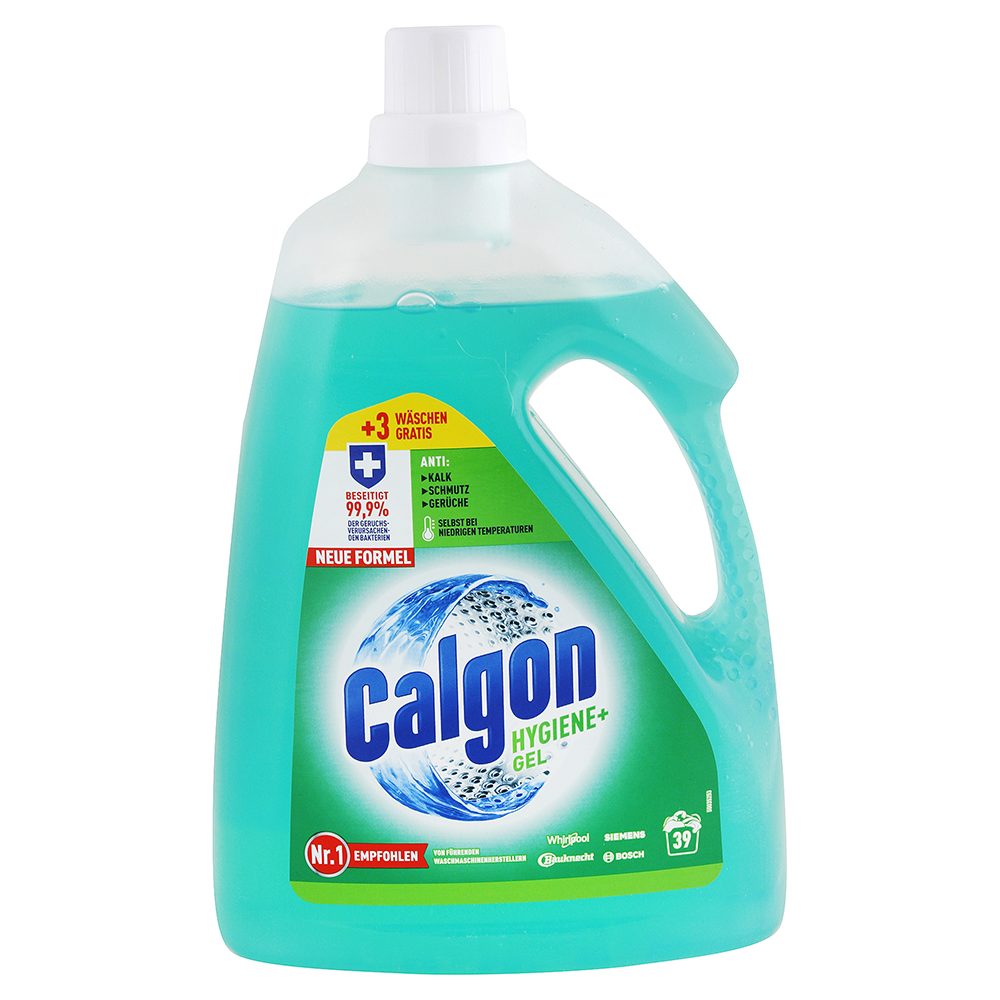 Calgon Hygiene+ antibakteriálny čistiaci gél do práčky 1