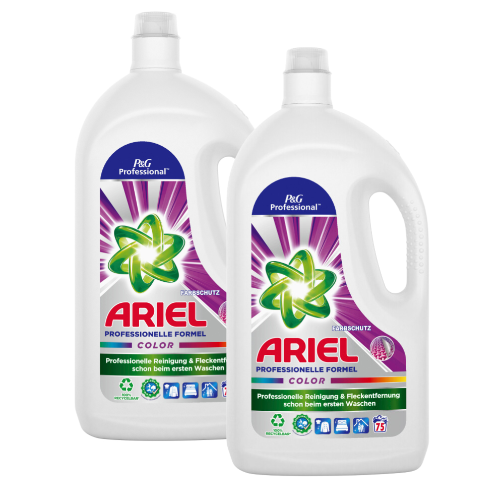 ACTION PACK Ariel Professional Colour gél na pranie pre profesionálov 2 x 75 praní