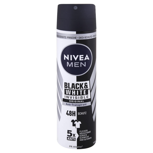 Nivea Men dezodorant pre mužov Black & White 150 ml