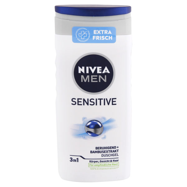 Nivea Men sprchový gél pre mužov Sensitive 250 ml