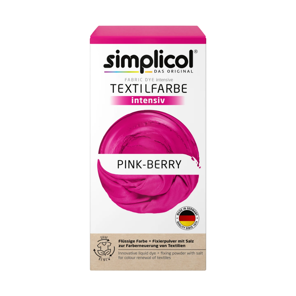 Simplicol farba na textil Ružové bobule 150 ml + 400 g