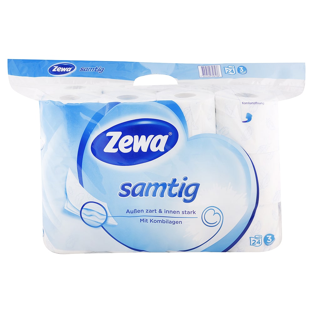 Zewa toaletný papier 3-vrstvový Zamatový 24 ks