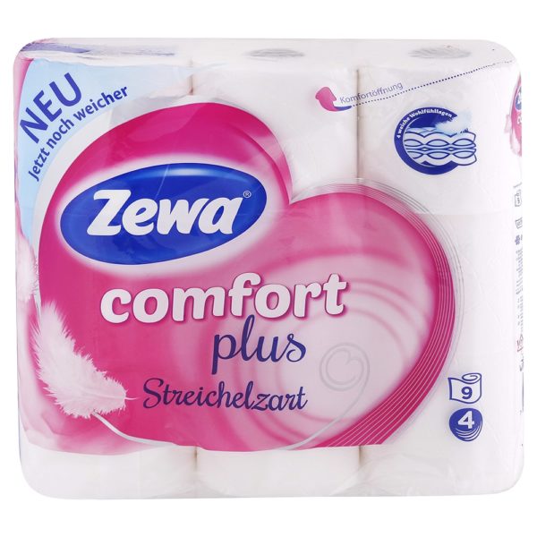 Zewa toaletný papier 4-vrstvový Comfort plus 9 ks