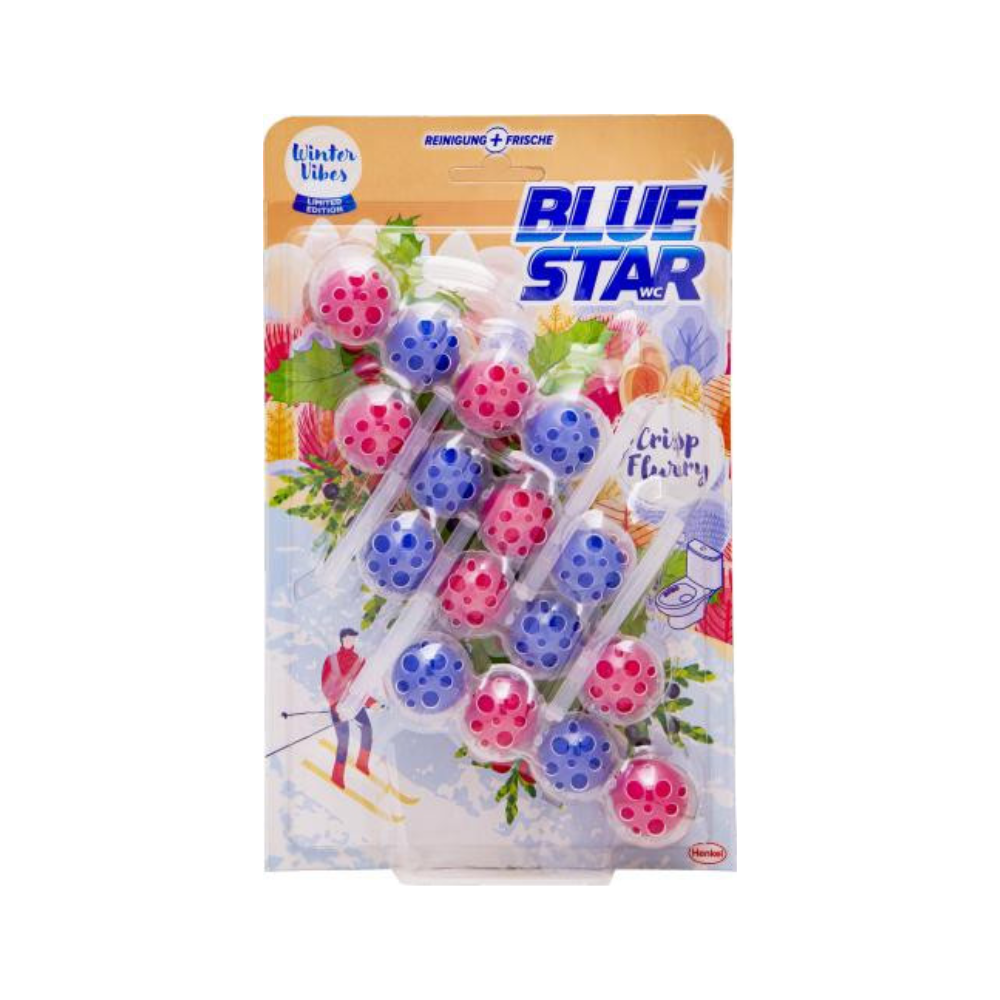 Blue Star Blau Aktiv WC blok Crisp Flurry 4 x 50 g