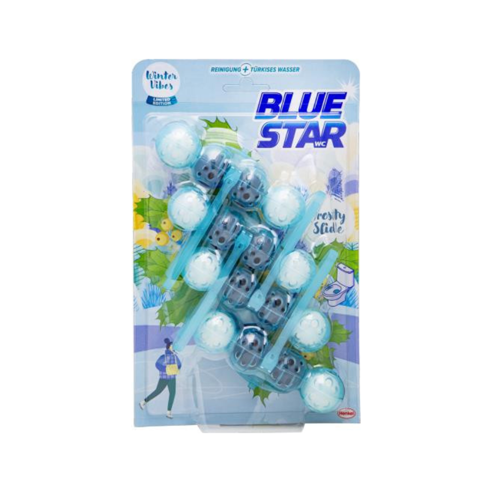 Blue Star Blau Aktiv WC blok Frosty Slide 4 x 50 g