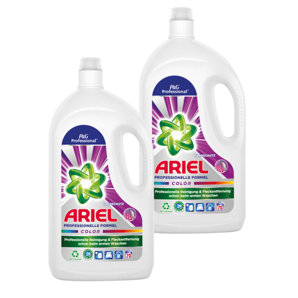 ACTION PACK Ariel Professional Colour gél na pranie pre profesionálov 2 x 70 praní