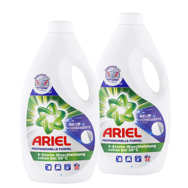 ACTION PACK Ariel Professional univerzálny gél na pranie 2 x 55 praní