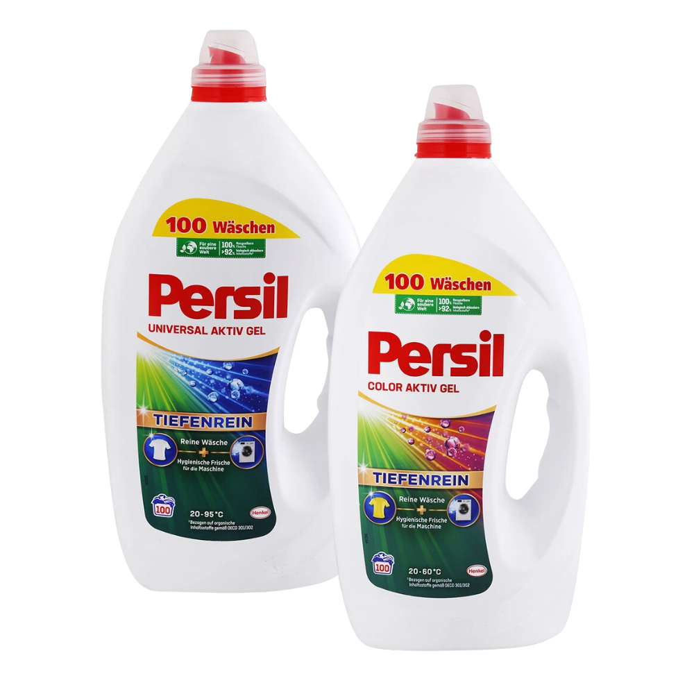 ACTION PACK Persil Aktiv Color gél + univerzálny gél na pranie 2 x 100 praní