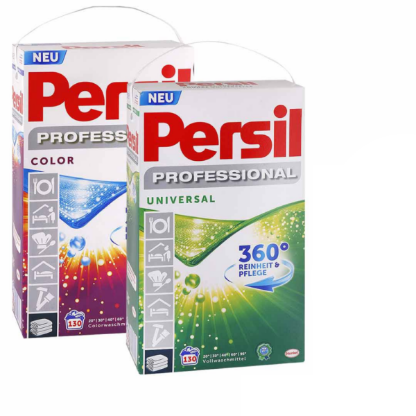 ACTION PACK Persil Professional Color + univerzálny prášok na pranie 2 x 130 praní