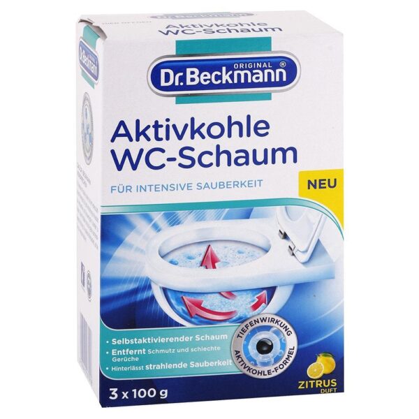 Dr. Beckmann WC pena s aktívnym uhlím 3 x 100 g