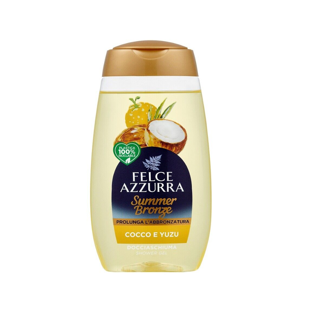 Felce Azzurra sprchový gél Letný bronz Kokos a Yuzu 250 ml