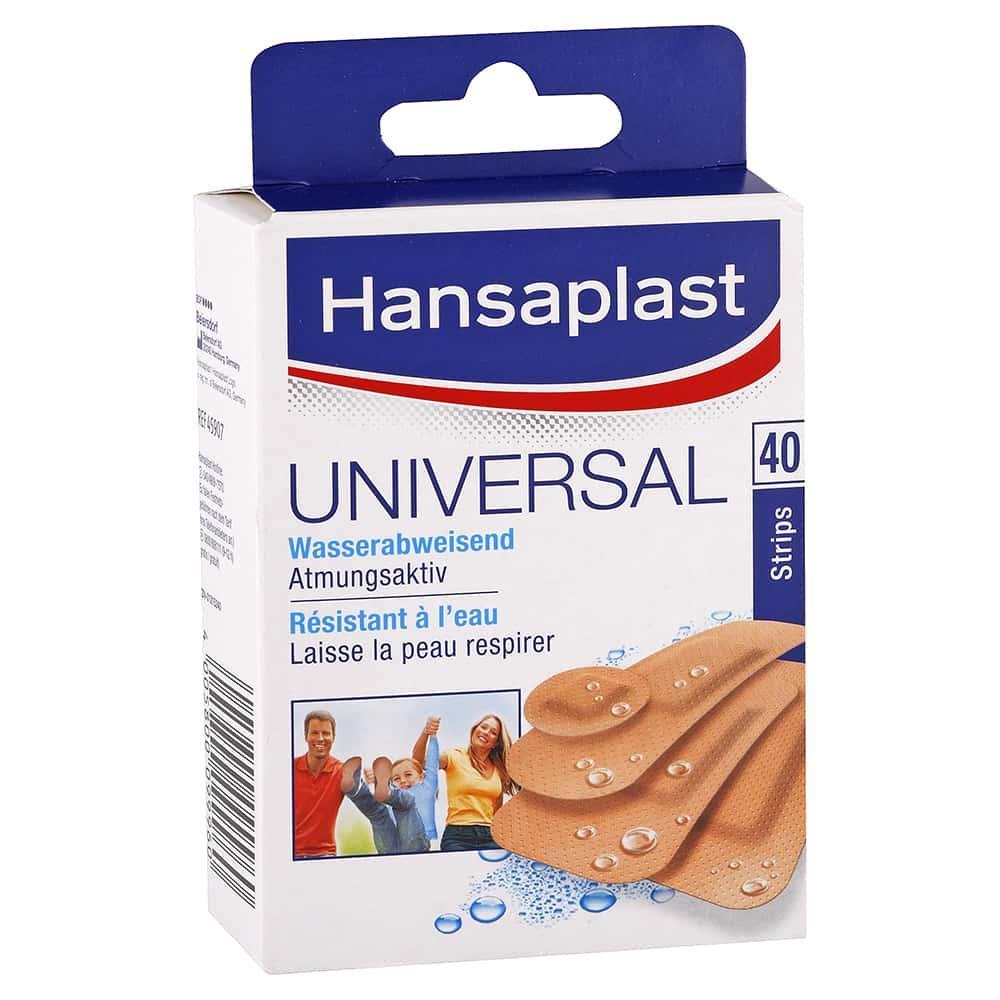 Hansaplast Universal vodeodolné náplaste 4 veľkosti / 40 ks