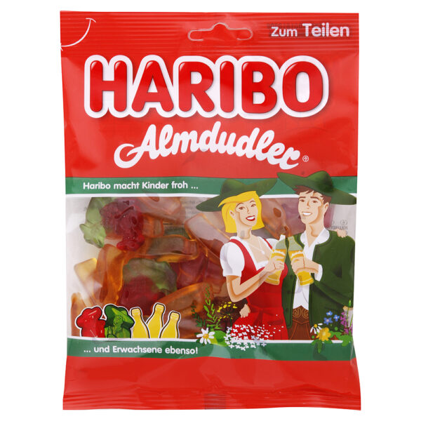 Haribo želatínové ovocné cukríky Almdudler 175 g